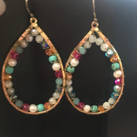 ELLY PRESTON BEADED EARRINGS 💫 - Picture 1 of 9